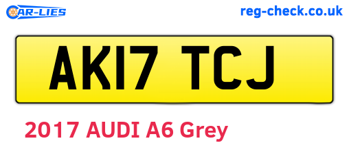AK17TCJ are the vehicle registration plates.