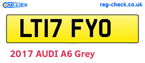 LT17FYO are the vehicle registration plates.