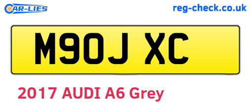M90JXC are the vehicle registration plates.