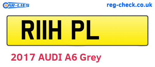 R11HPL are the vehicle registration plates.