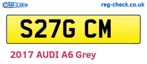 S27GCM are the vehicle registration plates.