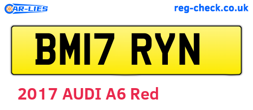 BM17RYN are the vehicle registration plates.