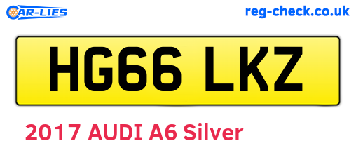 HG66LKZ are the vehicle registration plates.