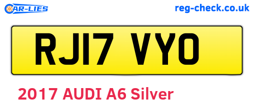 RJ17VYO are the vehicle registration plates.