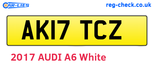 AK17TCZ are the vehicle registration plates.