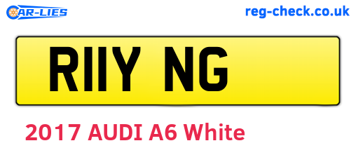 R11YNG are the vehicle registration plates.
