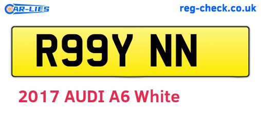 R99YNN are the vehicle registration plates.
