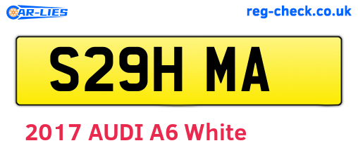 S29HMA are the vehicle registration plates.