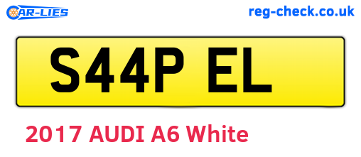 S44PEL are the vehicle registration plates.