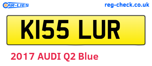 K155LUR are the vehicle registration plates.