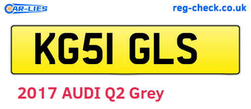 KG51GLS are the vehicle registration plates.