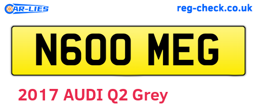 N600MEG are the vehicle registration plates.