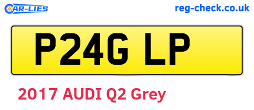 P24GLP are the vehicle registration plates.