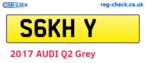 S6KHY are the vehicle registration plates.