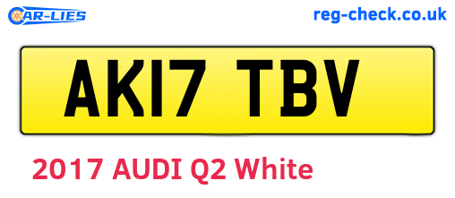 AK17TBV are the vehicle registration plates.