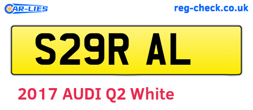 S29RAL are the vehicle registration plates.