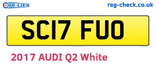 SC17FUO are the vehicle registration plates.