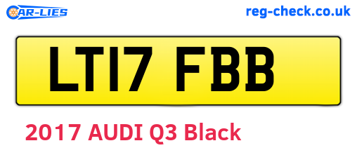 LT17FBB are the vehicle registration plates.