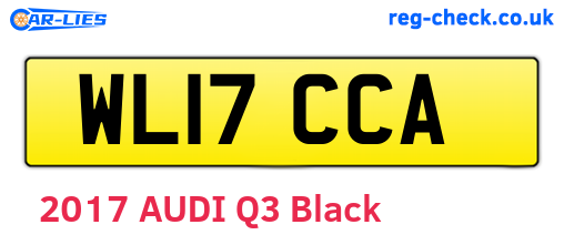 WL17CCA are the vehicle registration plates.