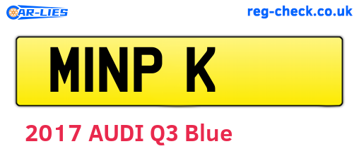 M1NPK are the vehicle registration plates.