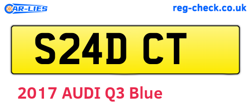 S24DCT are the vehicle registration plates.