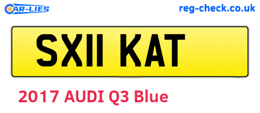 SX11KAT are the vehicle registration plates.