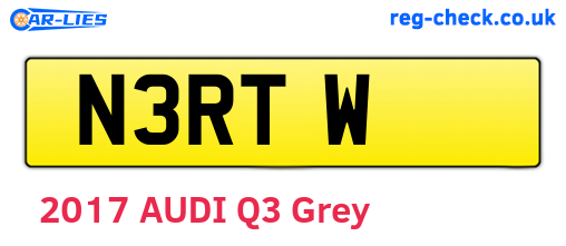 N3RTW are the vehicle registration plates.