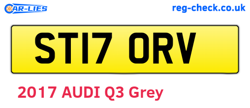 ST17ORV are the vehicle registration plates.