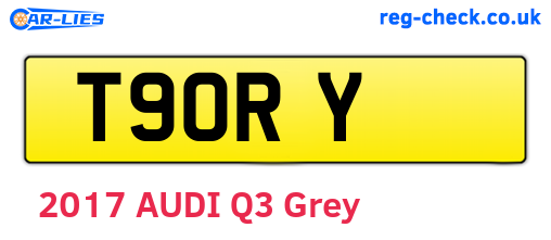 T9ORY are the vehicle registration plates.