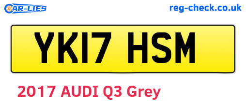 YK17HSM are the vehicle registration plates.