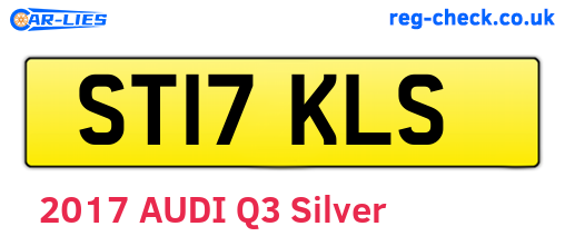 ST17KLS are the vehicle registration plates.