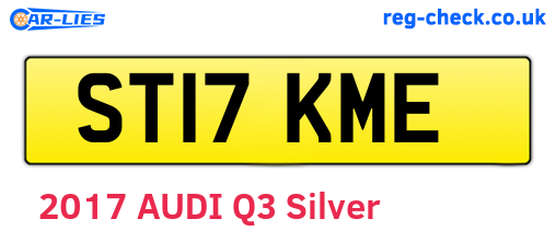 ST17KME are the vehicle registration plates.