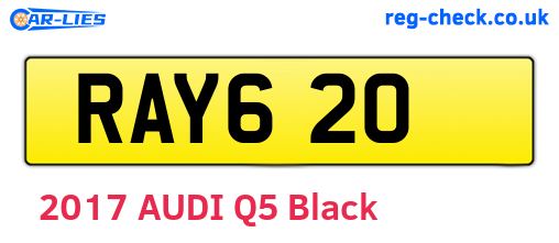 RAY620 are the vehicle registration plates.