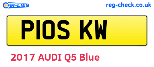 P10SKW are the vehicle registration plates.