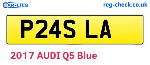P24SLA are the vehicle registration plates.