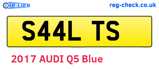 S44LTS are the vehicle registration plates.