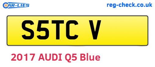 S5TCV are the vehicle registration plates.