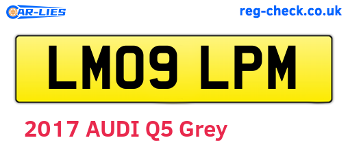 LM09LPM are the vehicle registration plates.