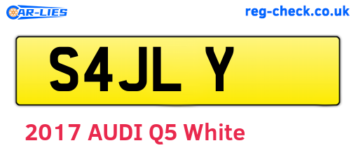 S4JLY are the vehicle registration plates.