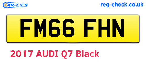 FM66FHN are the vehicle registration plates.