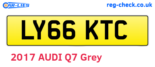 LY66KTC are the vehicle registration plates.