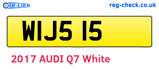 WIJ515 are the vehicle registration plates.