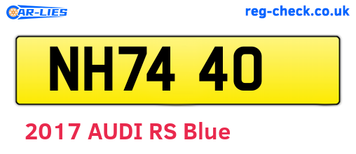 NH7440 are the vehicle registration plates.