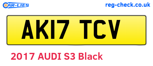 AK17TCV are the vehicle registration plates.