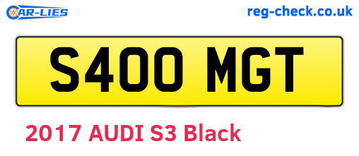 S400MGT are the vehicle registration plates.