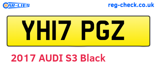 YH17PGZ are the vehicle registration plates.
