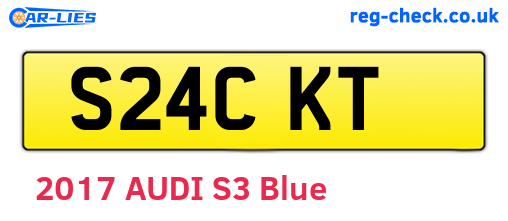 S24CKT are the vehicle registration plates.