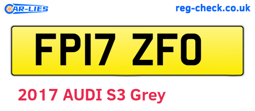 FP17ZFO are the vehicle registration plates.