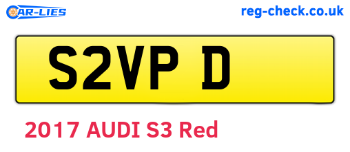 S2VPD are the vehicle registration plates.