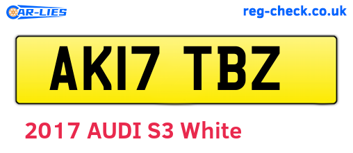 AK17TBZ are the vehicle registration plates.